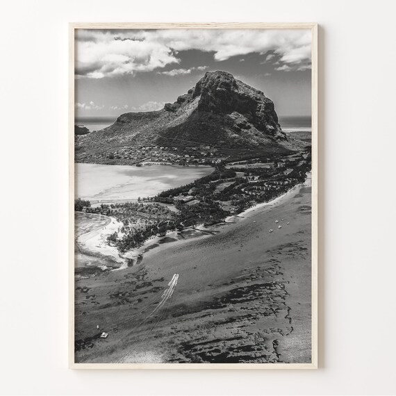 Mauritius Wall Art Black And White Print Mauritius Poster Port Louis Photo Africa Decor Maurice Moris C19 204