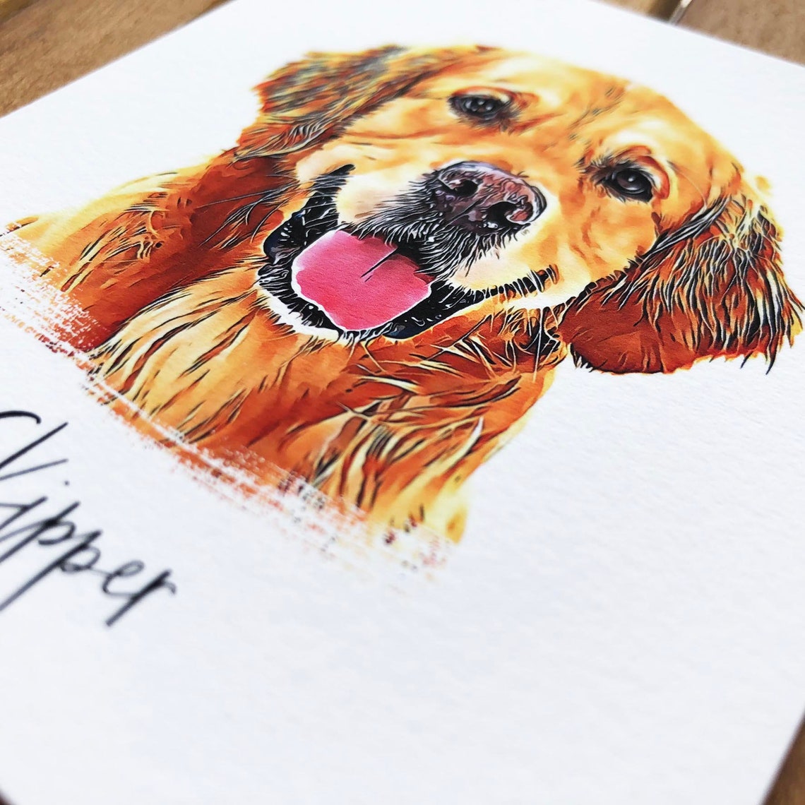 Custom Pet Portrait, Pet Memorial Art Print - Image 3