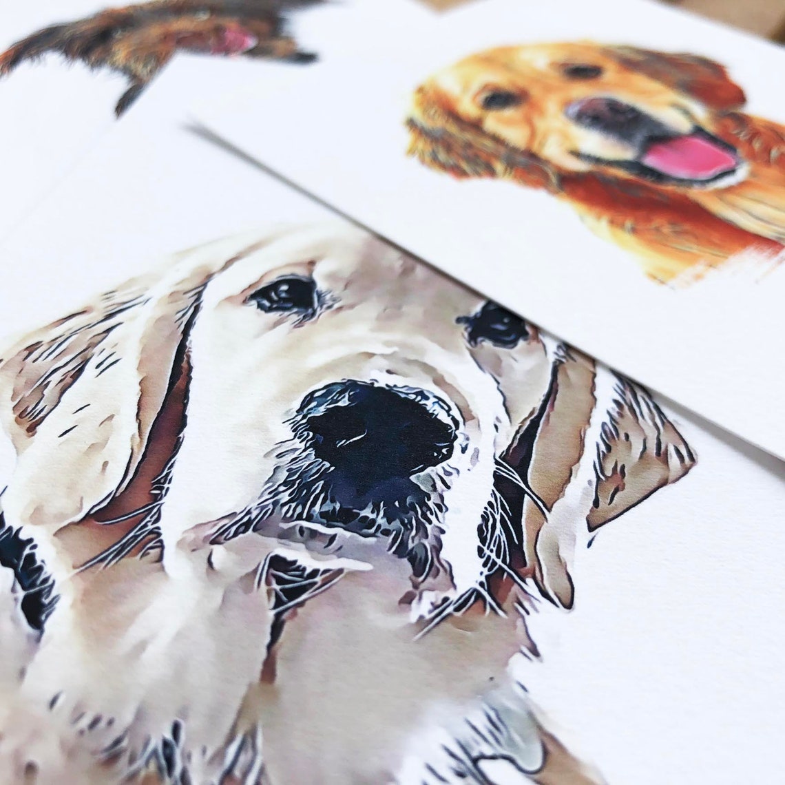 Custom Pet Portrait, Pet Memorial Art Print - Image 2