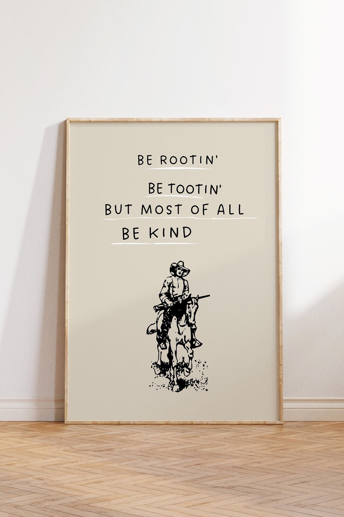 Cowboy Quote Minimalist Wild West Art Print - Image 3