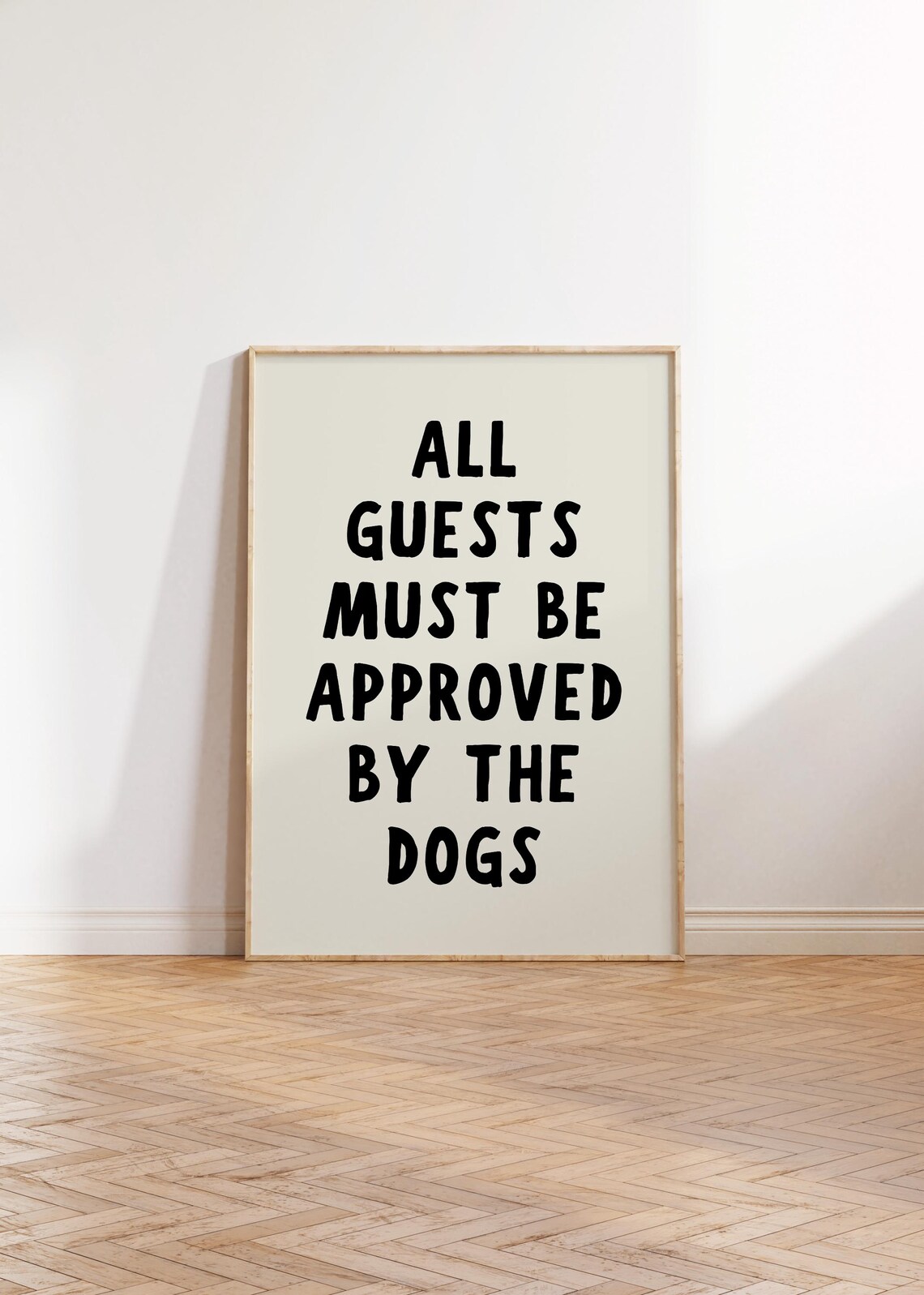 Funny Dog Retro Typography Wall Art Print - Image 2
