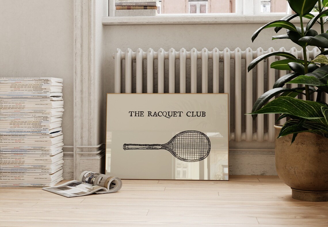 Vintage Tennis Print, Country Club Sports Poster - Image 3