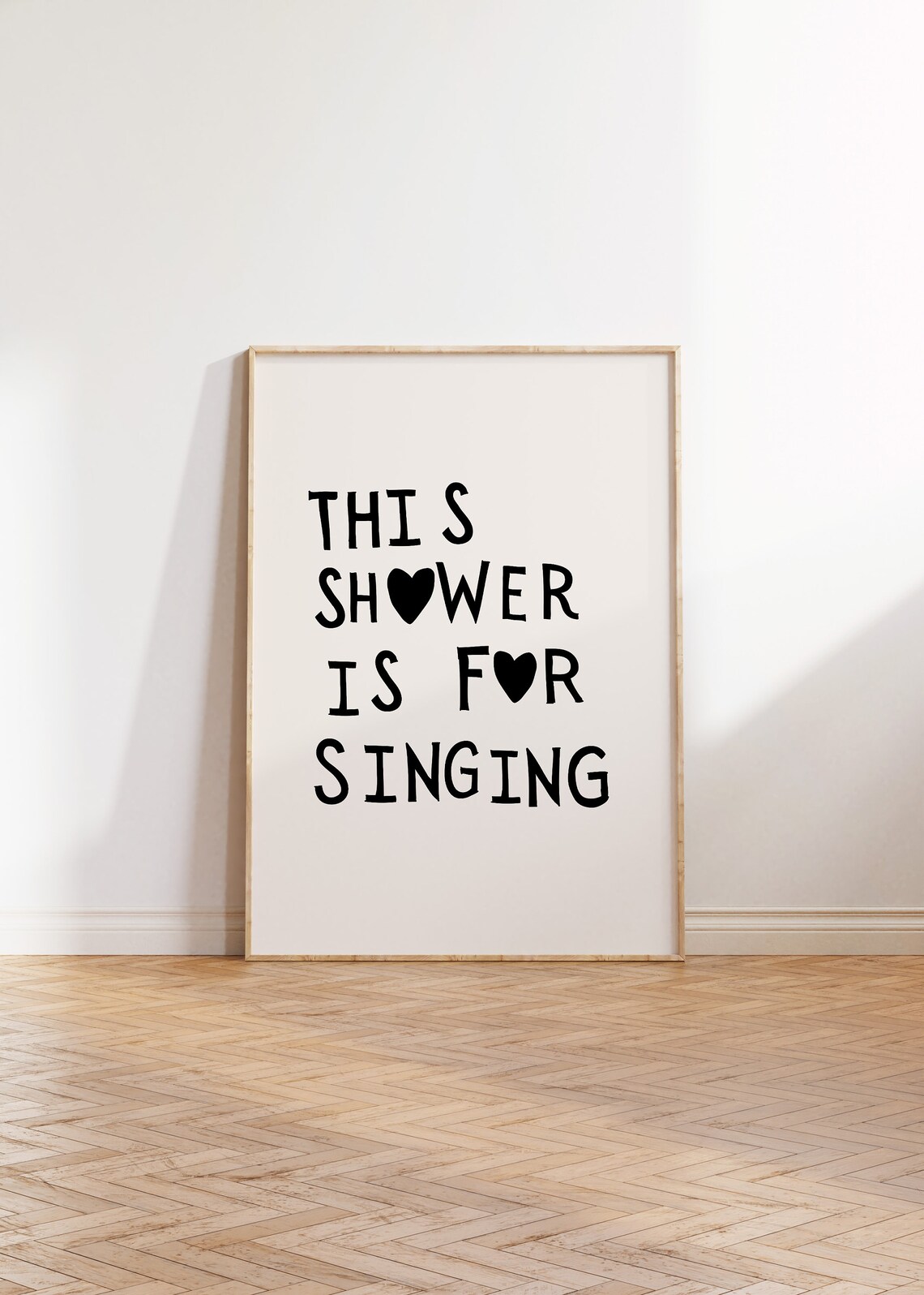 This Shower Is For Singing, Minimalist Bathroom Poster - Image 3