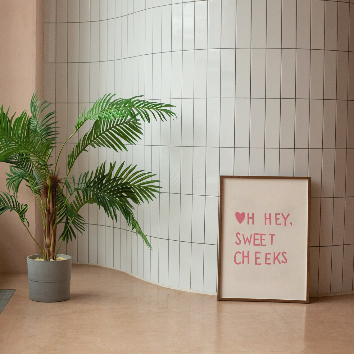 Trendy Bathroom Minimalist Heart Quote Poster - Image 3