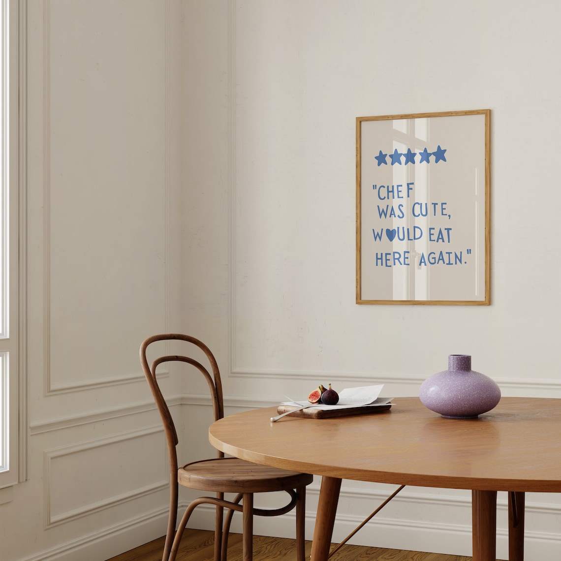 Minimalist Heart Kitchen Art Print, Cute Cooking Decor - Image 2