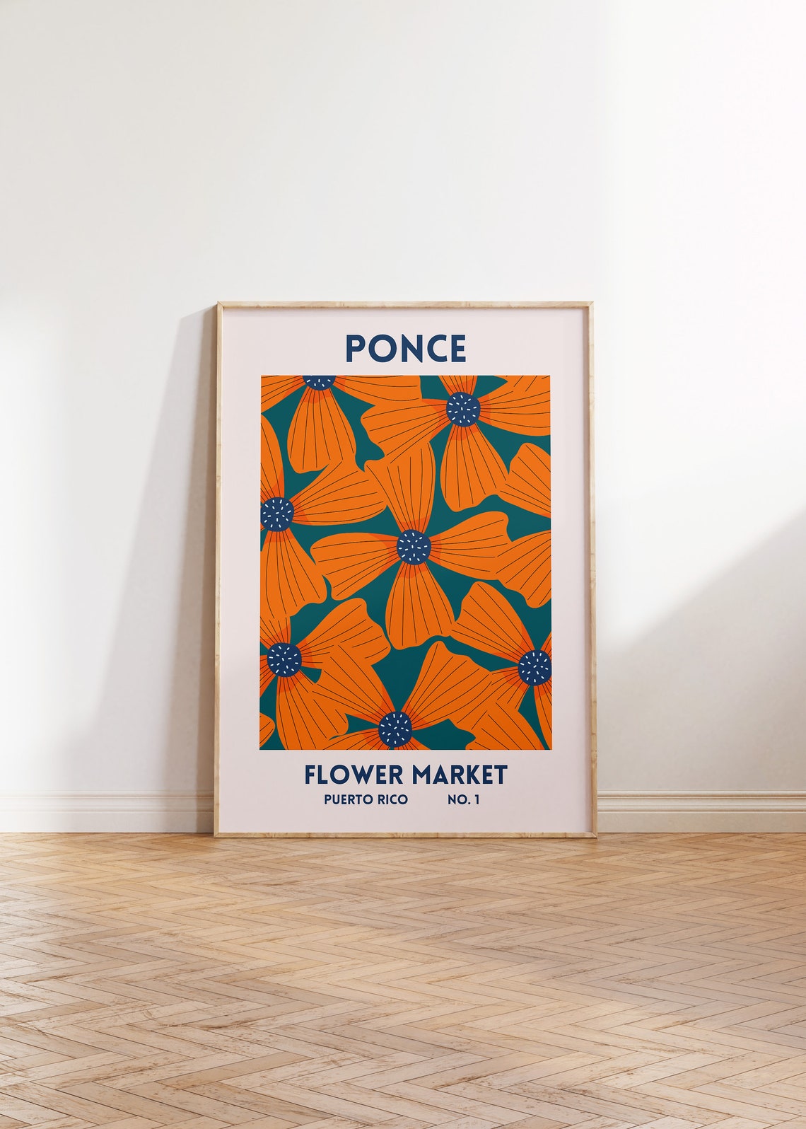 Ponce Print Puerto Rico Art Puerto Rico Flower Market Print Puerto Rico Poster Caribbean Art Floral Posters 1 Print - Image 2