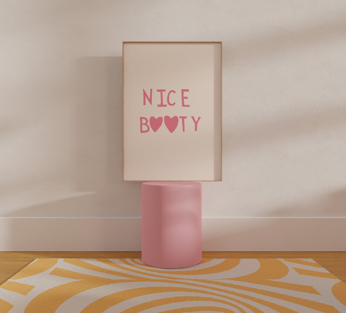 Minimalist Heart Bathroom Quote Poster Print - Image 2