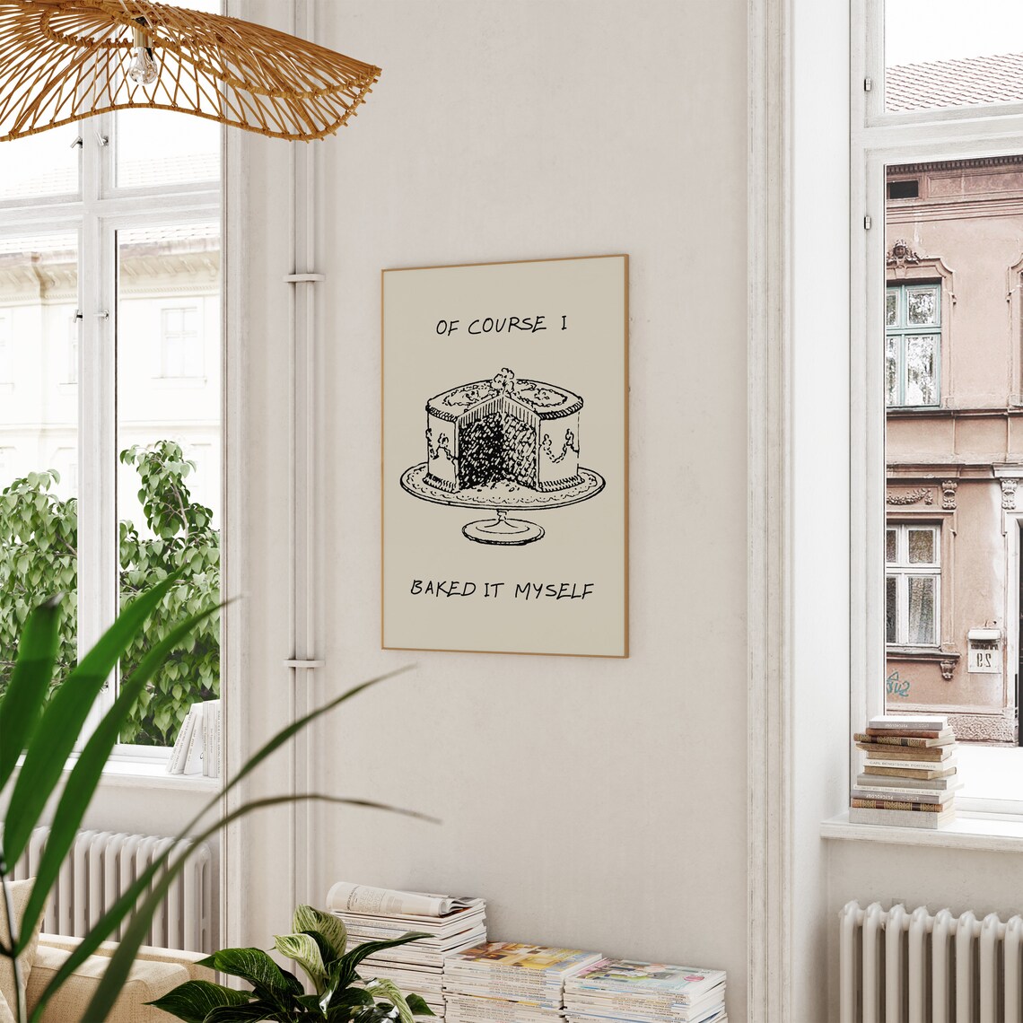 Of Course I Baked It Myself Dessert Poster Print - Image 2