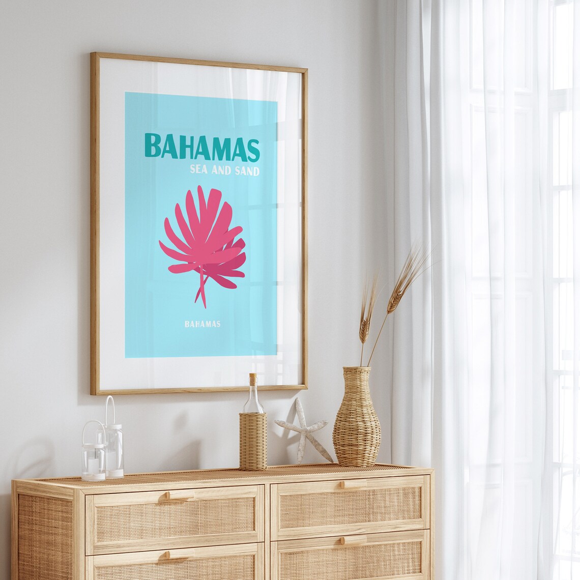 Bahamas Poster, Tropical Ocean Summer Wall Art - Image 5