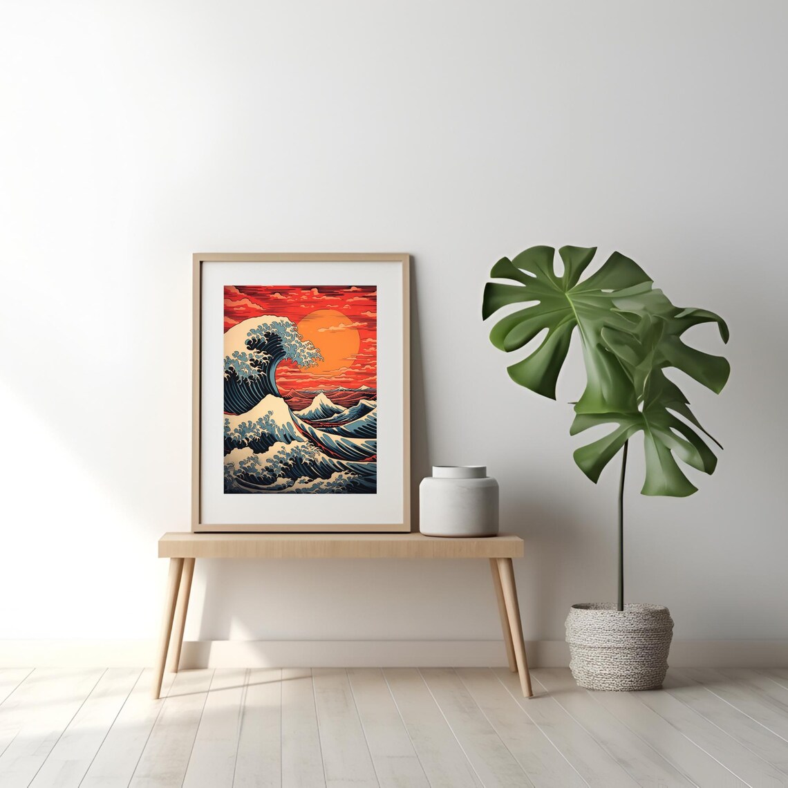 Japanese Woodblock Printing, Great Wave Poster Print - Image 2