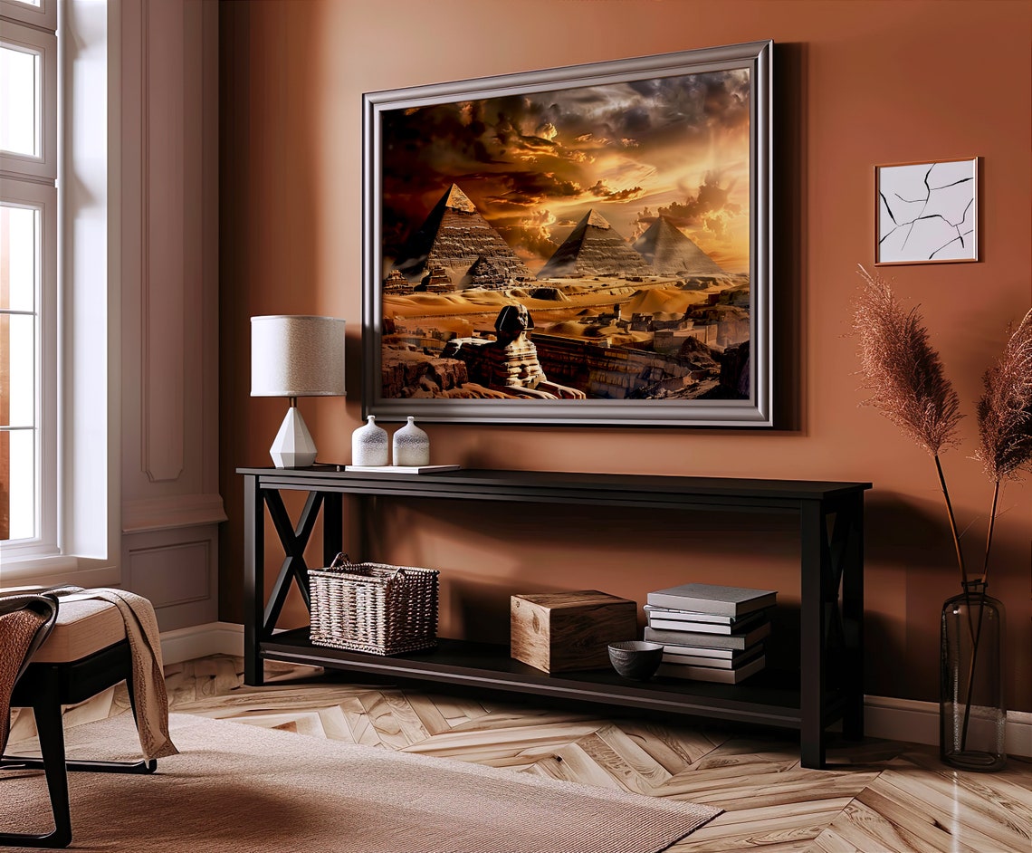 Great Pyramids Oil Painting Wall Art Print History Art Monument Rome Home Decor Jpeg Artwork Fine - Image 2