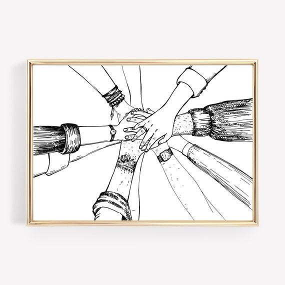 Teamwork Motivational Office Decor Art Print