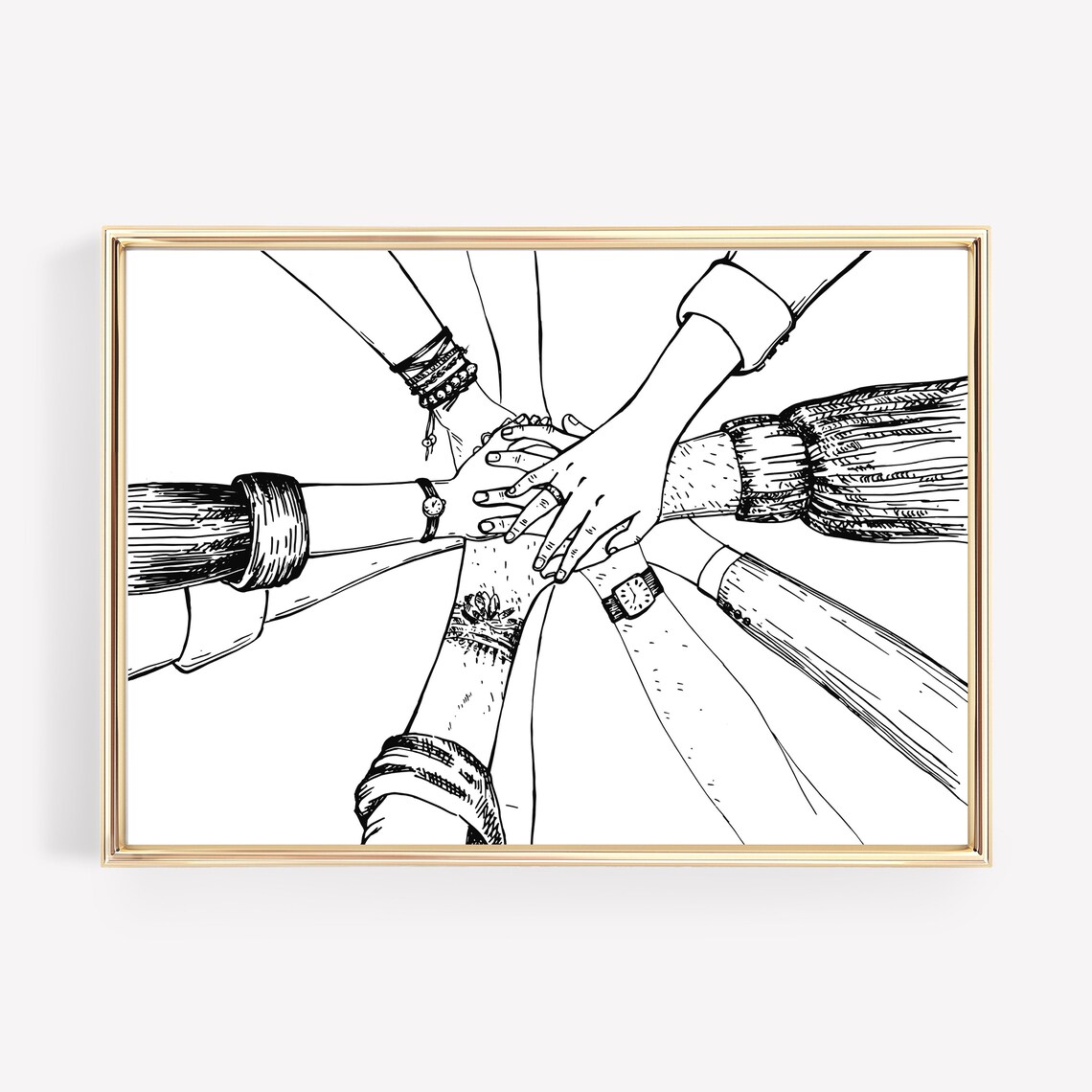 Teamwork Motivational Office Decor Art Print