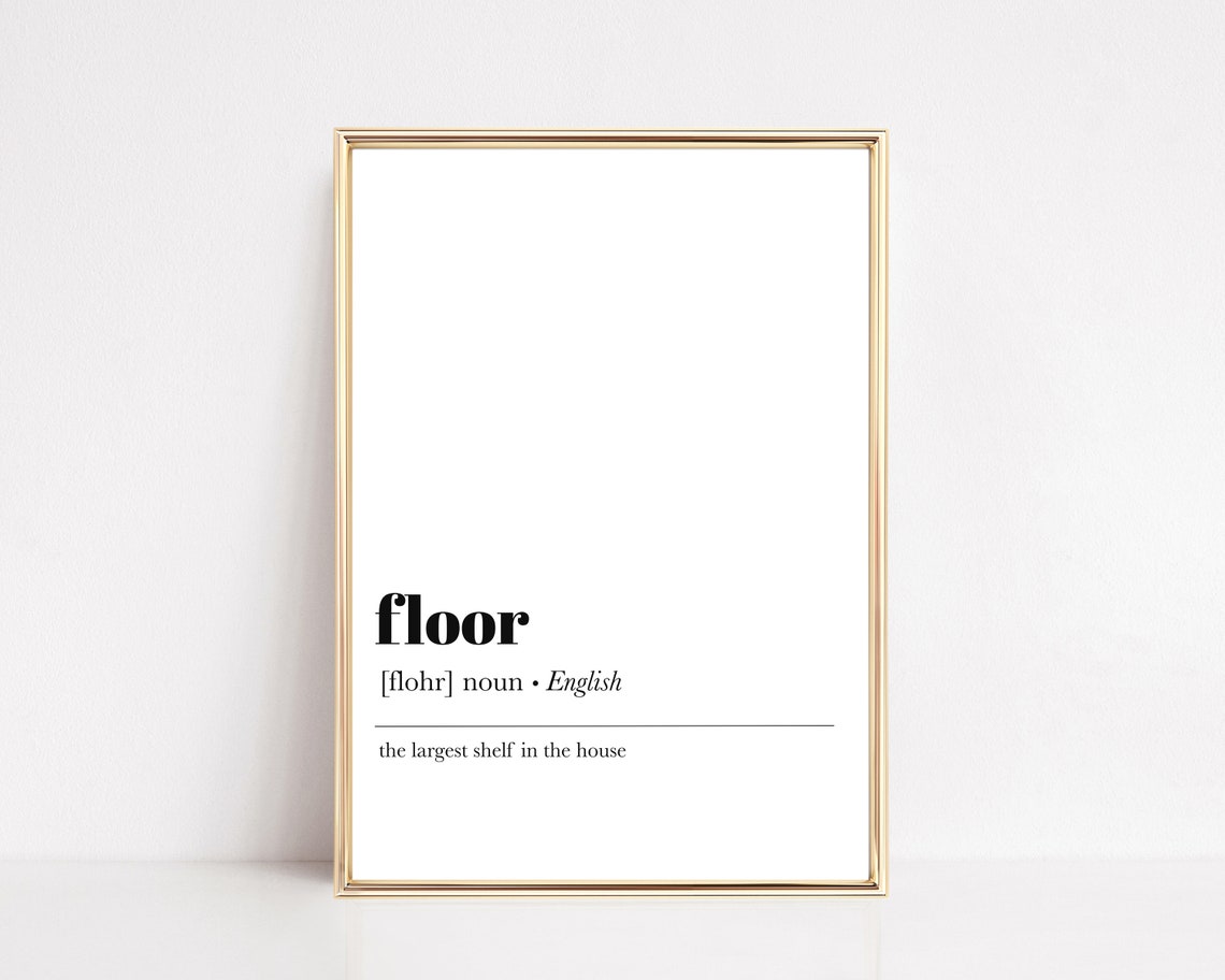 Floor Definition Print Funny Teen Boy Room Decor Teen Gift Teenager Wall Art Teenager Poster Minimalist Print