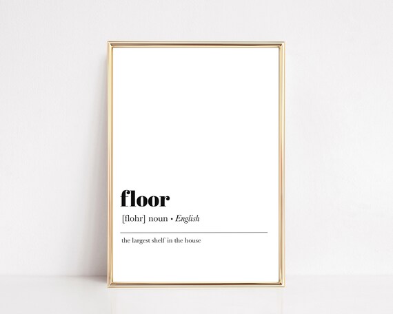 Floor Definition Print Funny Teen Boy Room Decor Teen Gift Teenager Wall Art Teenager Poster Minimalist Print