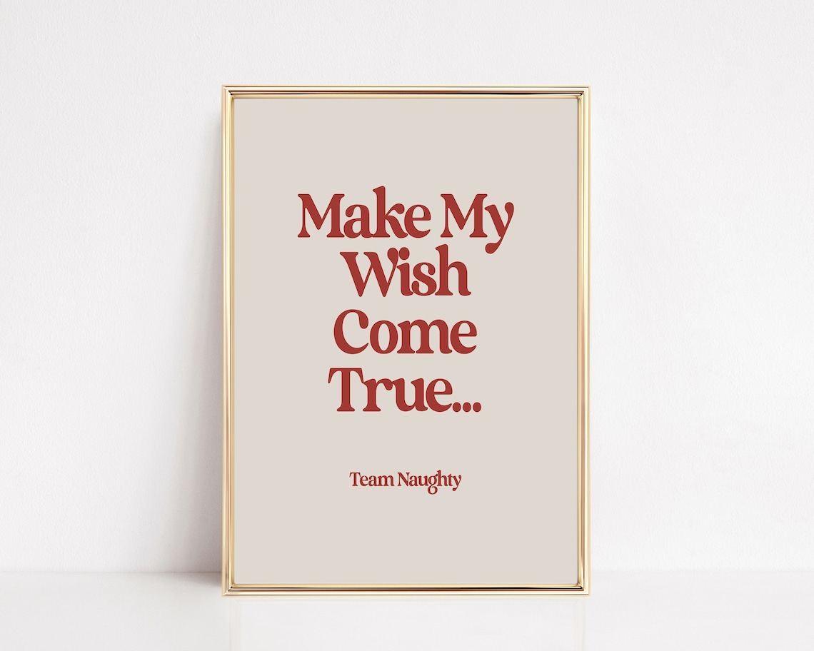 Funny Christmas Decor Christmas Wall Art Print