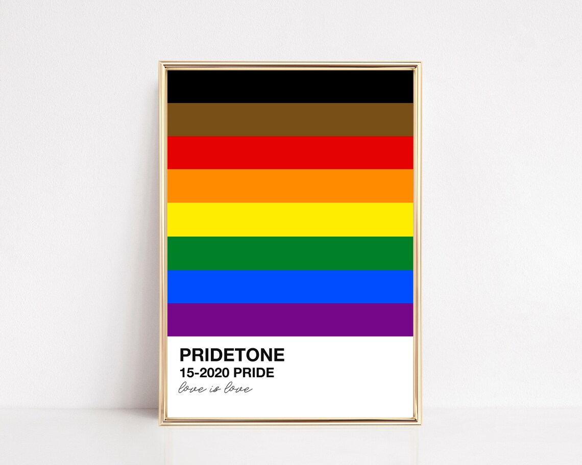 Pride LGBTQ Poster, Rainbow Pride Art Print - Image 2