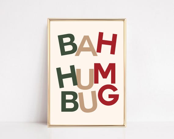 Funny Christmas Print Modern Christmas Decor Christmas Poster Christmas Wall Art Holiday Print Wall Art