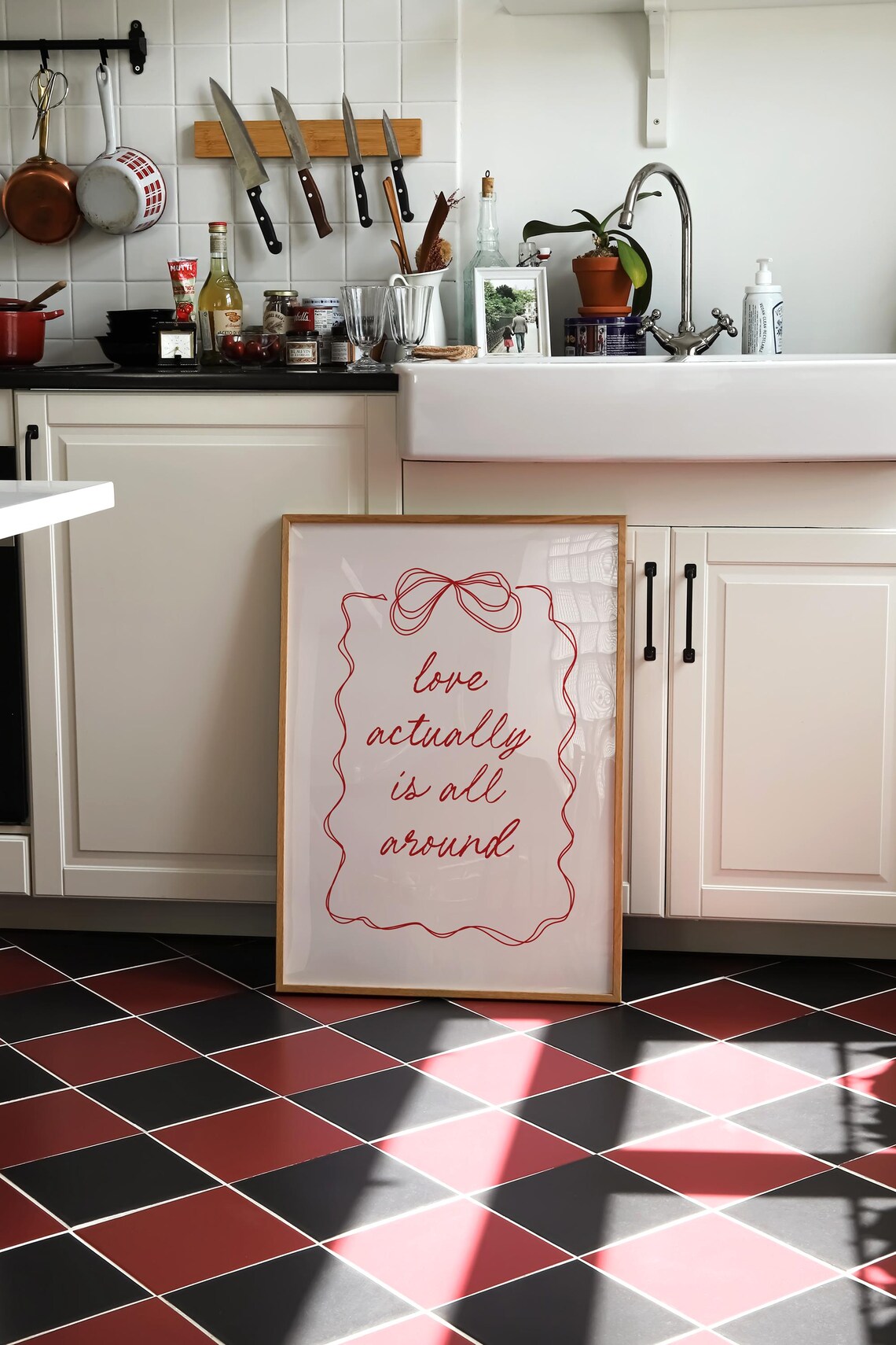 Love Actually Is All Around Art Print, Coquette Decor - Image 2