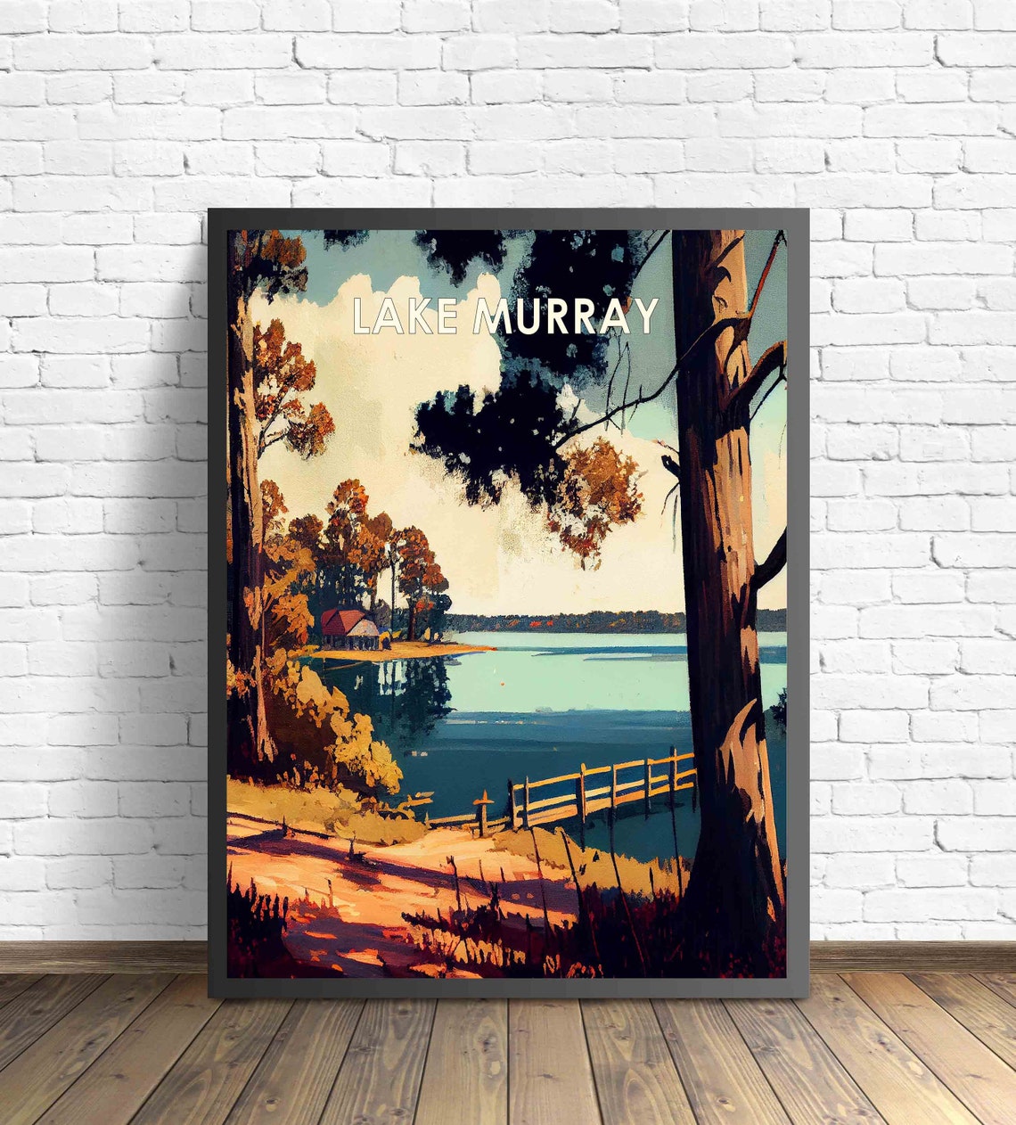 Lake Murray South Carolina Golden Hour Lakeside Retreat Poster