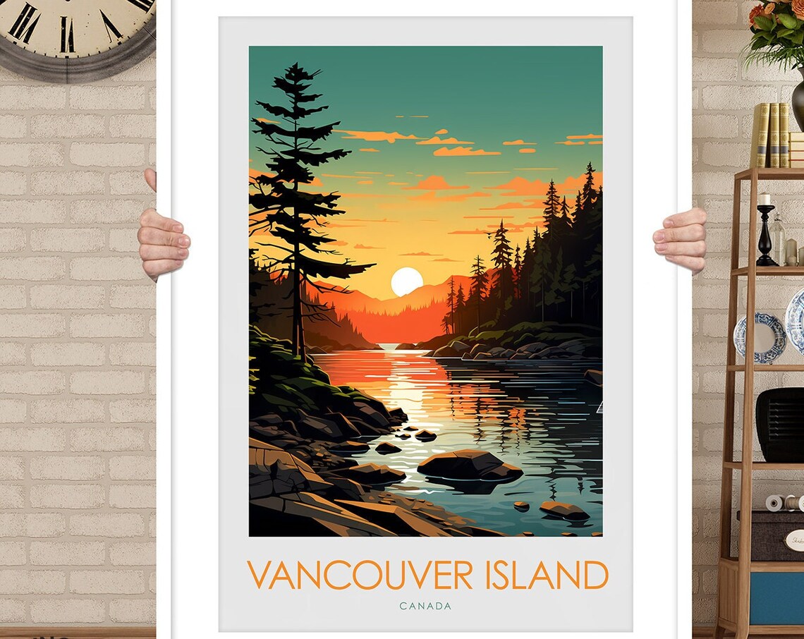 Vancouver Island Minimal Travel Poster, Canada - Image 3