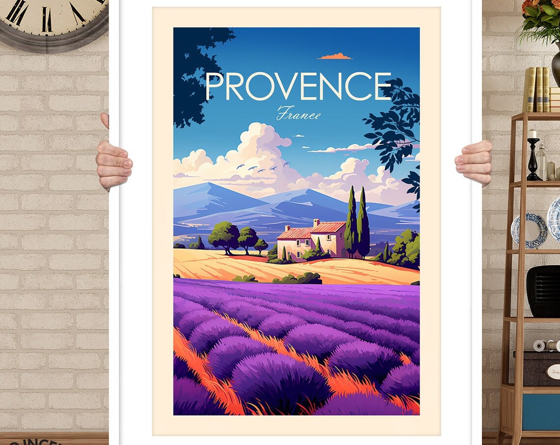 Provence Travel Poster, French Landscape Art Print - Image 3