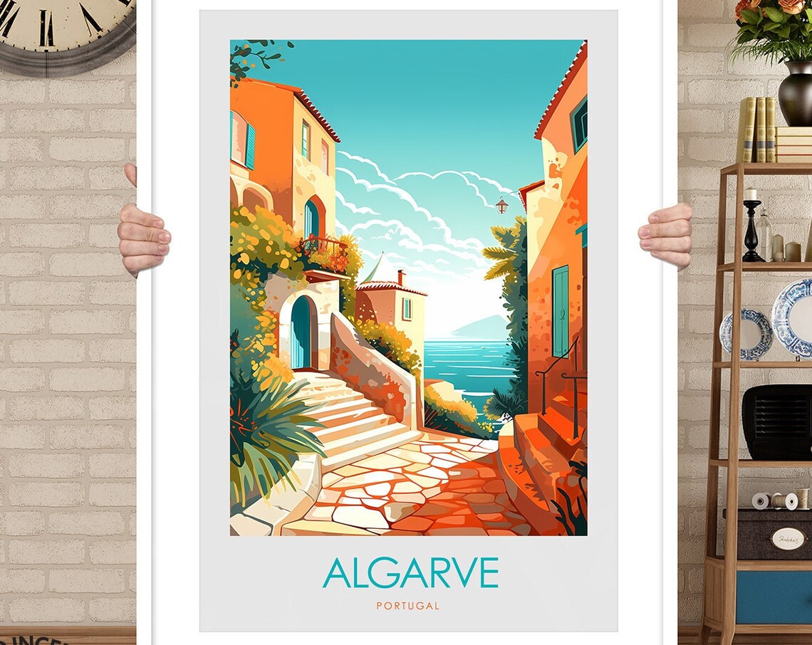 Algarve Portugal Travel Poster, Wall Art Print - Image 3