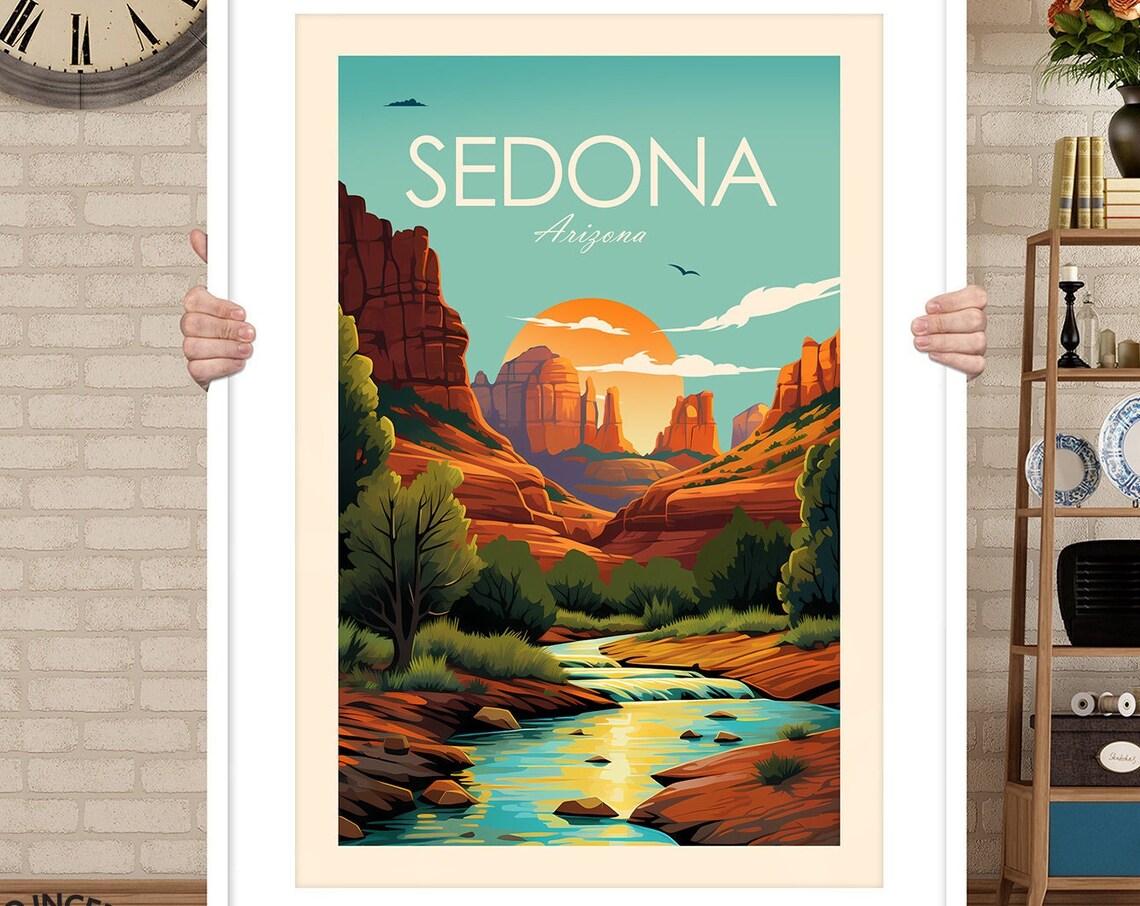 Sedona Arizona Gift Travel Poster - Image 3