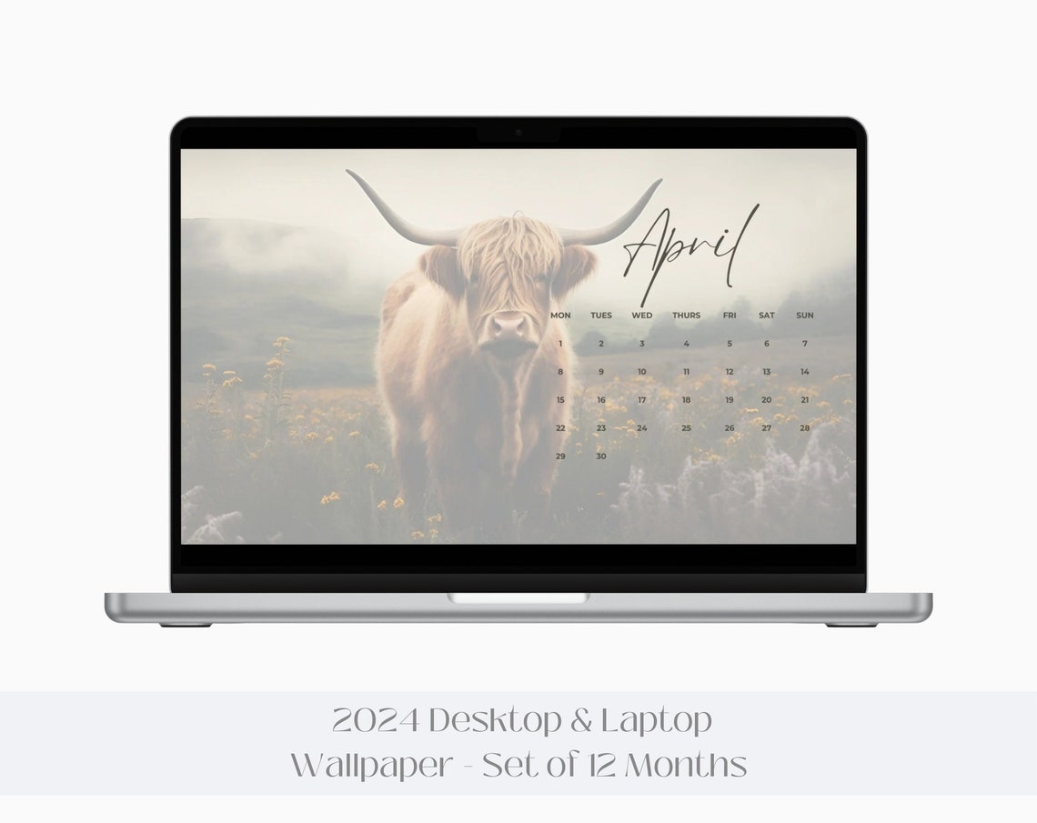 2024 Monthly Desktop Calendar Wallpaper Calendar Background Rustic Desktop Calendar Desktop Wallpaper Calendar Computer Wallpaper