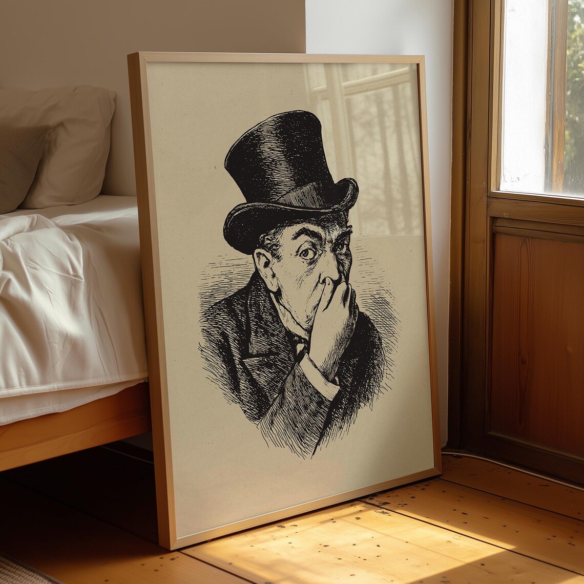 Funny Toilet Poster, Vintage Powder Room Decor
