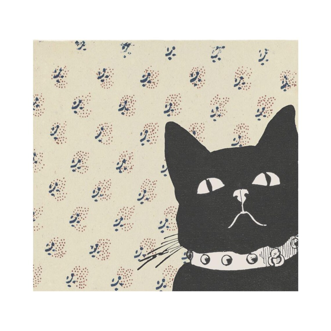 Vintage Black Cat Illustration, Cat Art Print - Image 3
