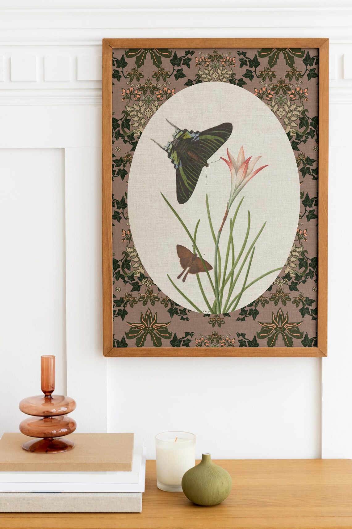 Vintage Butterflies Poster, Bohemian Print - Image 2