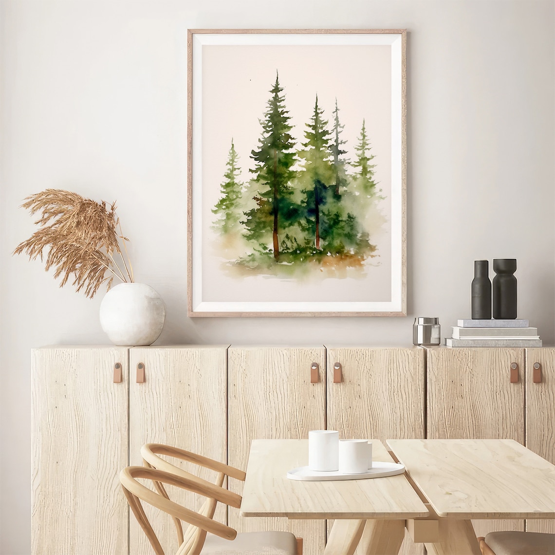 Pacific Northwest Forest Watercolor Art Print - Image 5