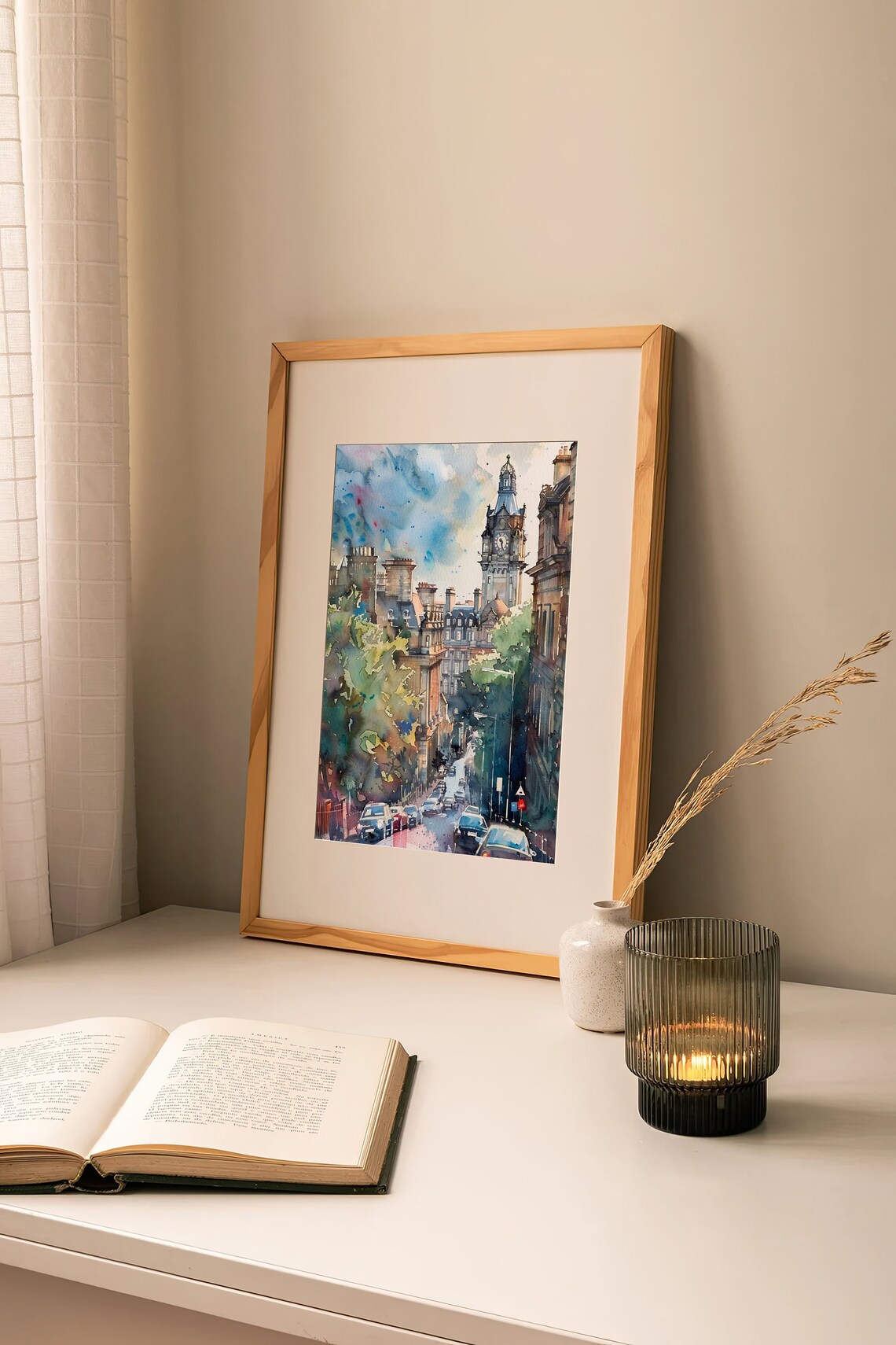 Edinburgh Painting Scottish Wall Art Print - Image 2