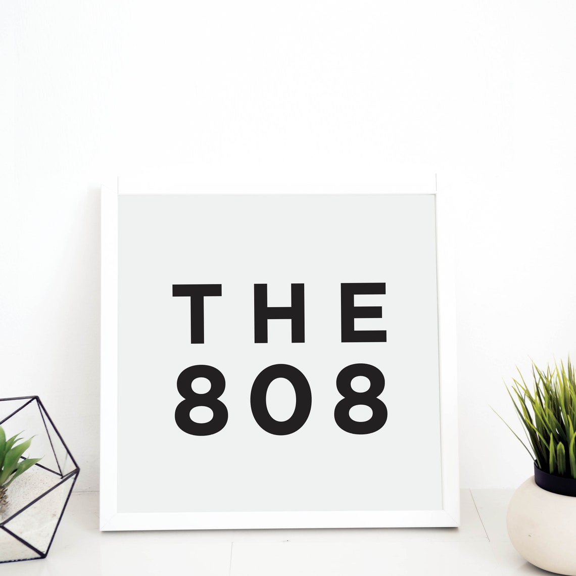 Area Code Number Typography Hometown Pride Minimalist Art Poster - Image 5