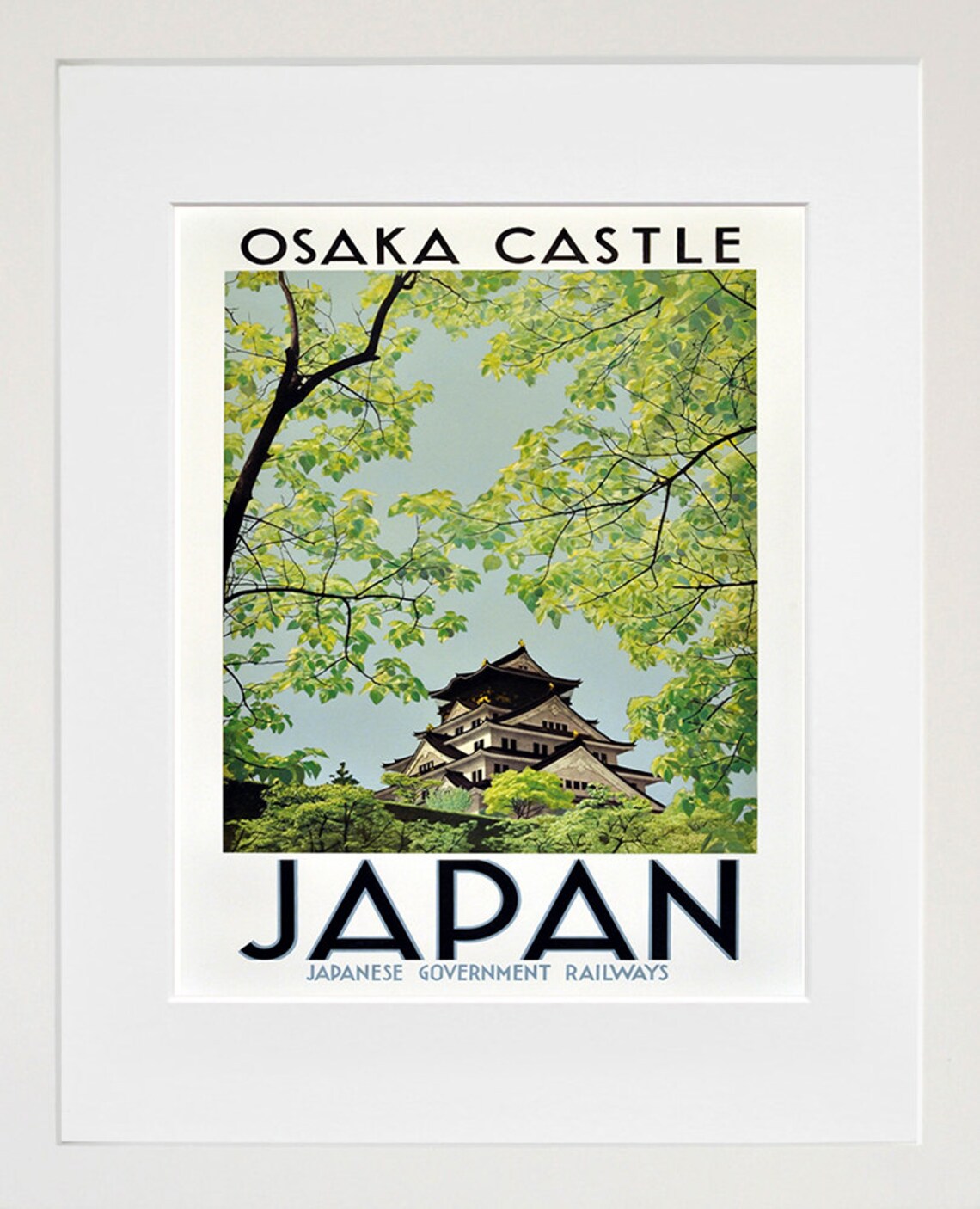 Japanese Art Vintage Travel Poster Print, Japan