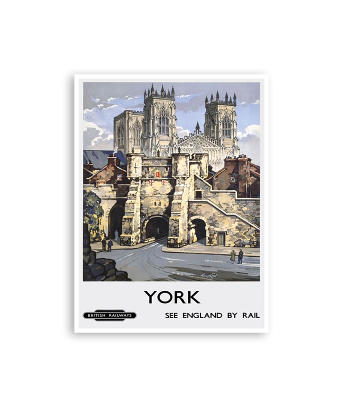 York England Vintage Travel Poster, Art Print