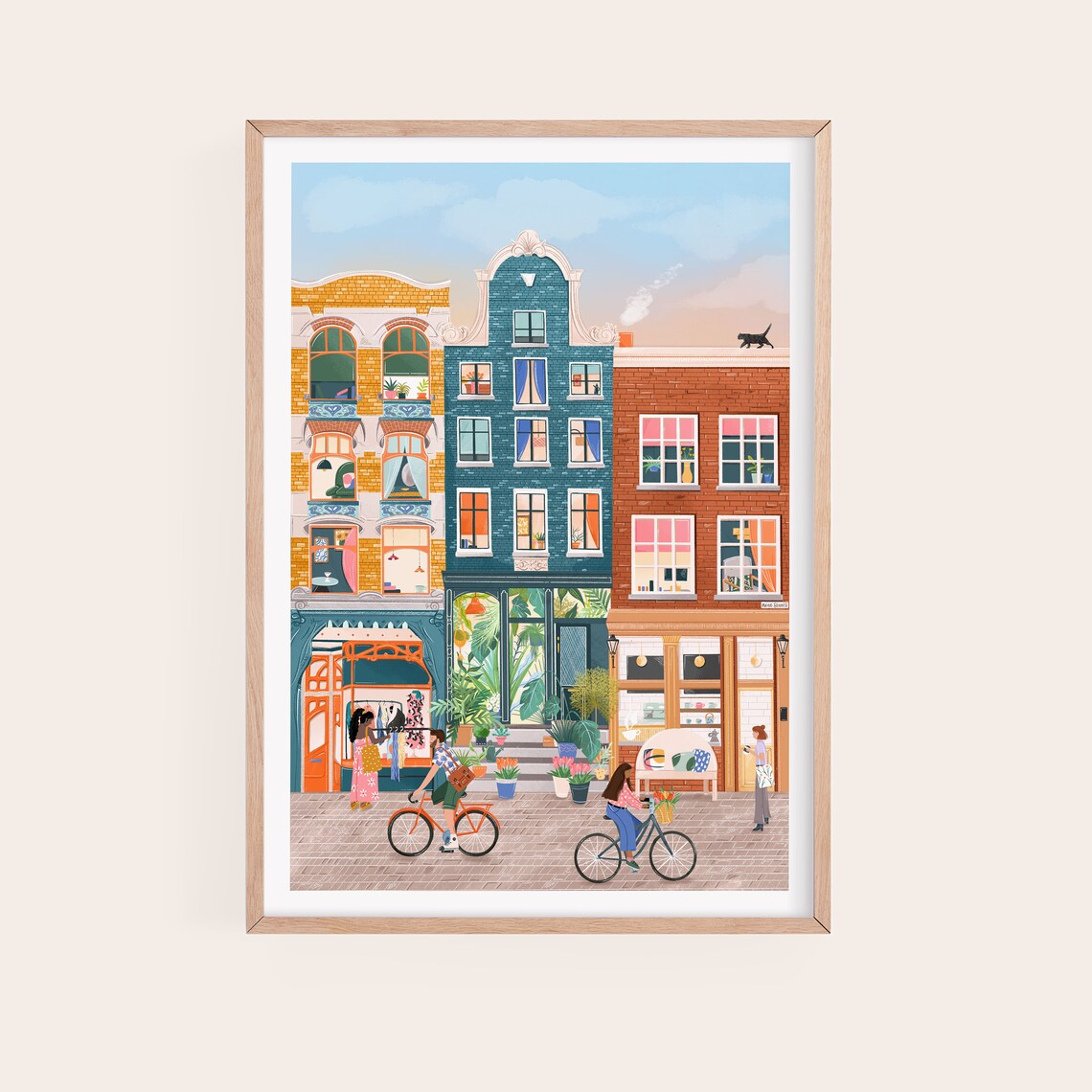 Amsterdam Travel Poster, Nine Streets Art Print - Image 2