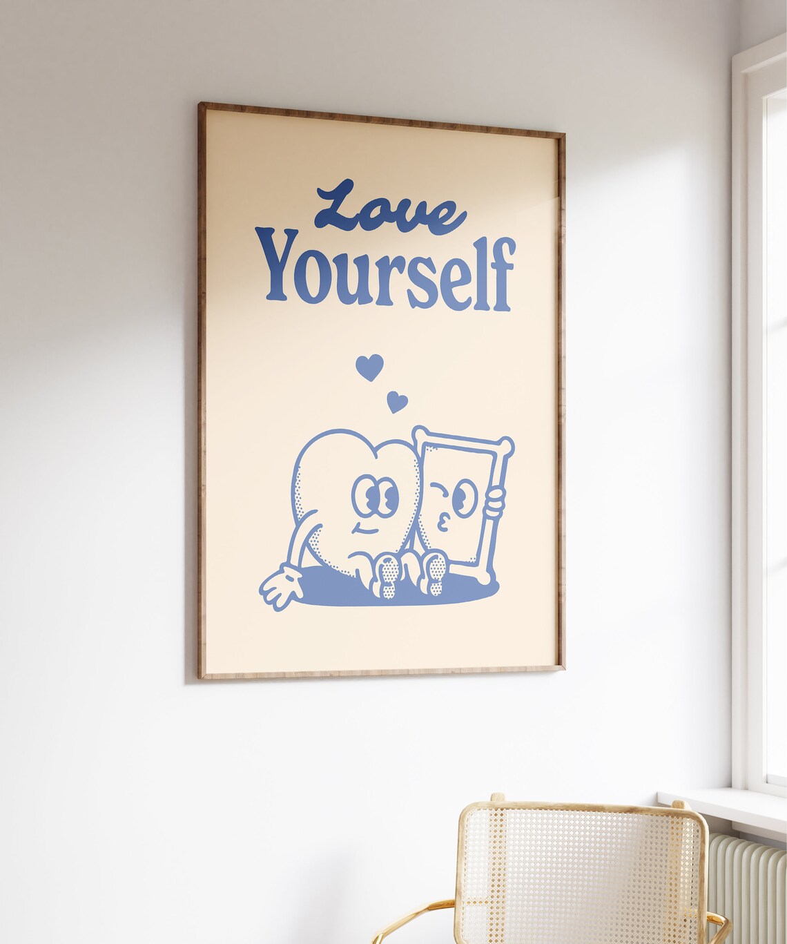 Love Yourself Retro Quote Art Print - Image 4