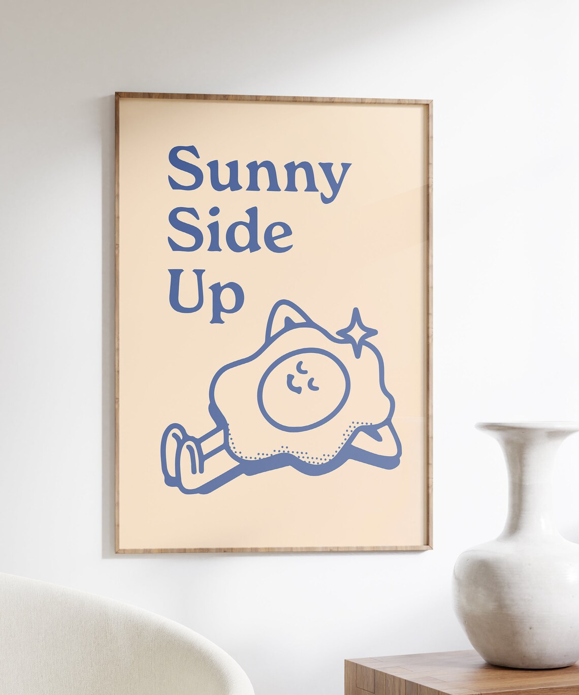 Sunny Side Up Retro Positive Quote Art Print - Image 6