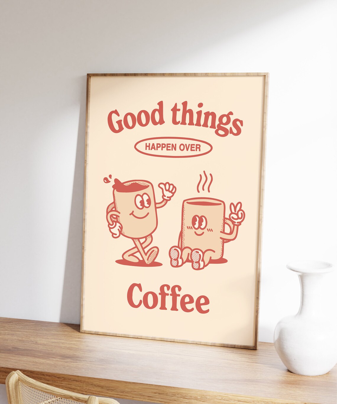 Retro Coffee Poster, Kitchen Coffee Wall Art - Image 7