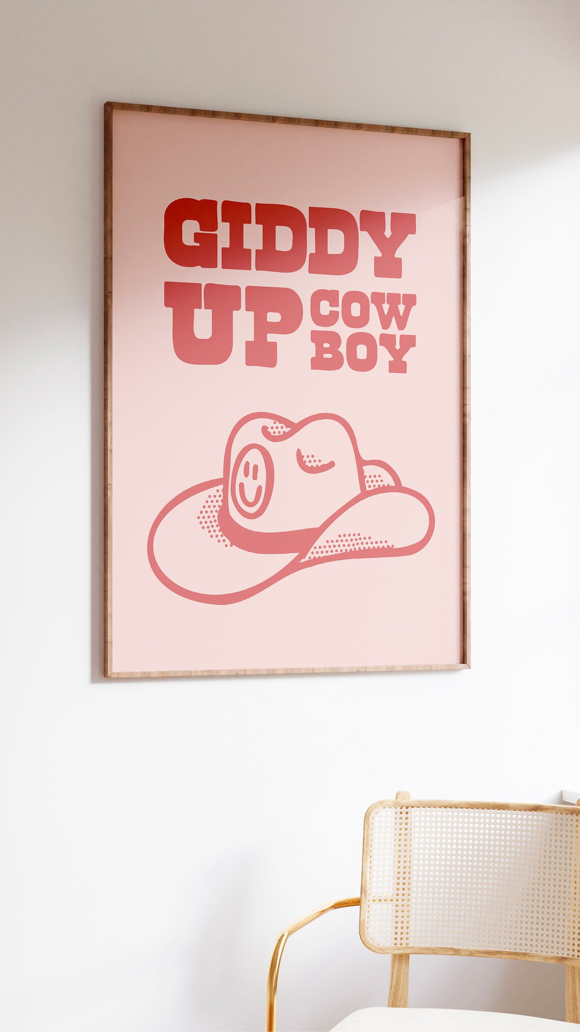 Retro Cowboy Print Western Wall Art Retro Cowboy Hat Poster Wild West Print Cowgirl Quote Art Print Retro Howdy Wall Art Retro Print - Image 2