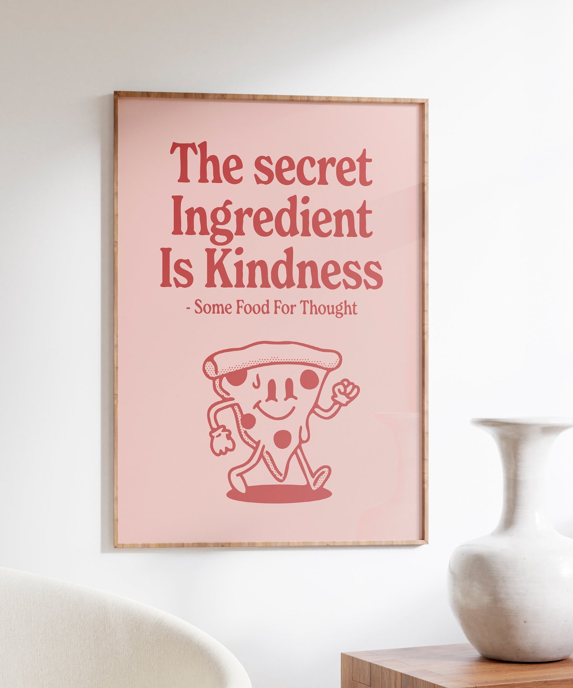 Printable Kitchen Poster Retro Print Be Kind Wall Art Trendy Wall Art Kindness Quote Instant Red Wall Art Cute Dorm Decor - Image 4