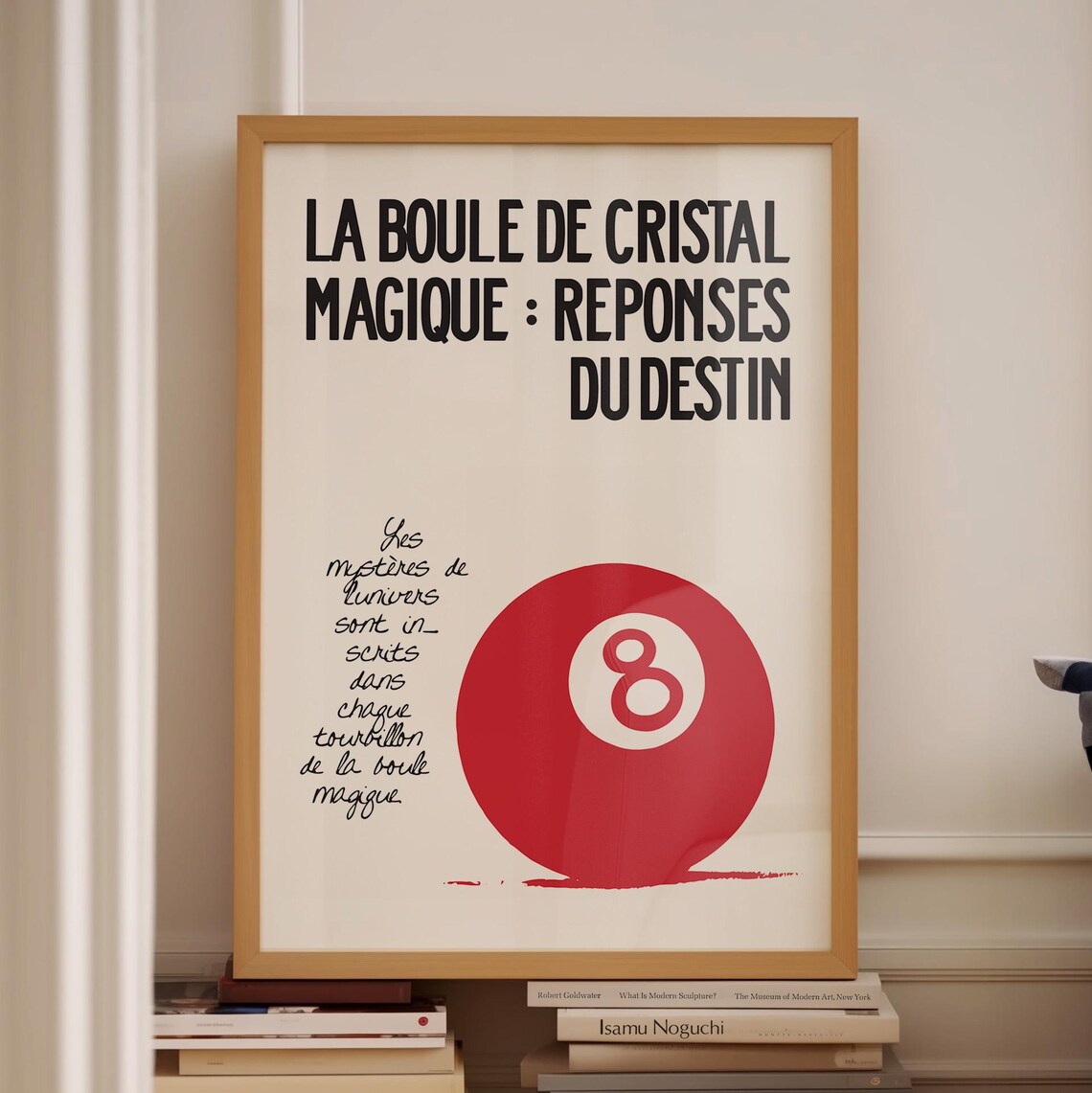 La Boule De Cristal Magique French Magic 8 Ball Exhibition Poster