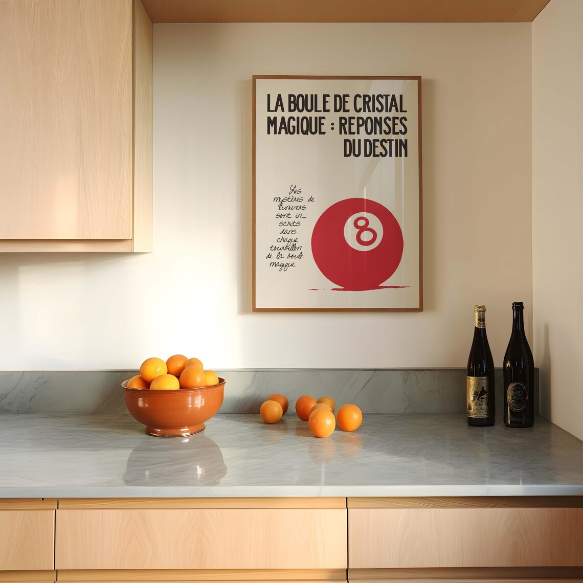 La Boule De Cristal Magique French Magic 8 Ball Exhibition Poster - Image 3