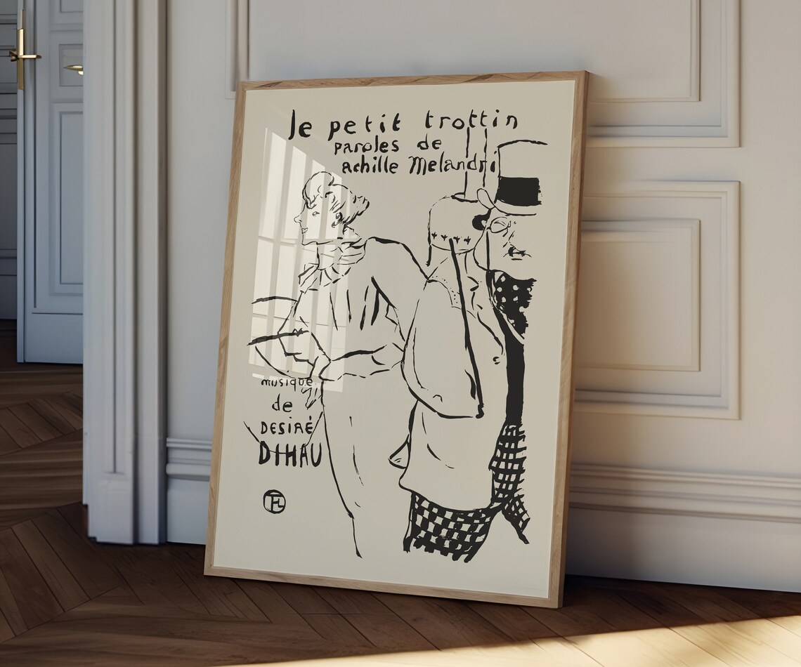 Toulouse-Lautrec Le Petit Trottin Vintage French Music Poster - Image 3