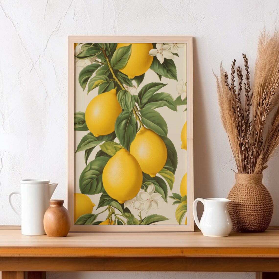 Vintage Lemons Mid-Century Botanical Art Print - Image 2