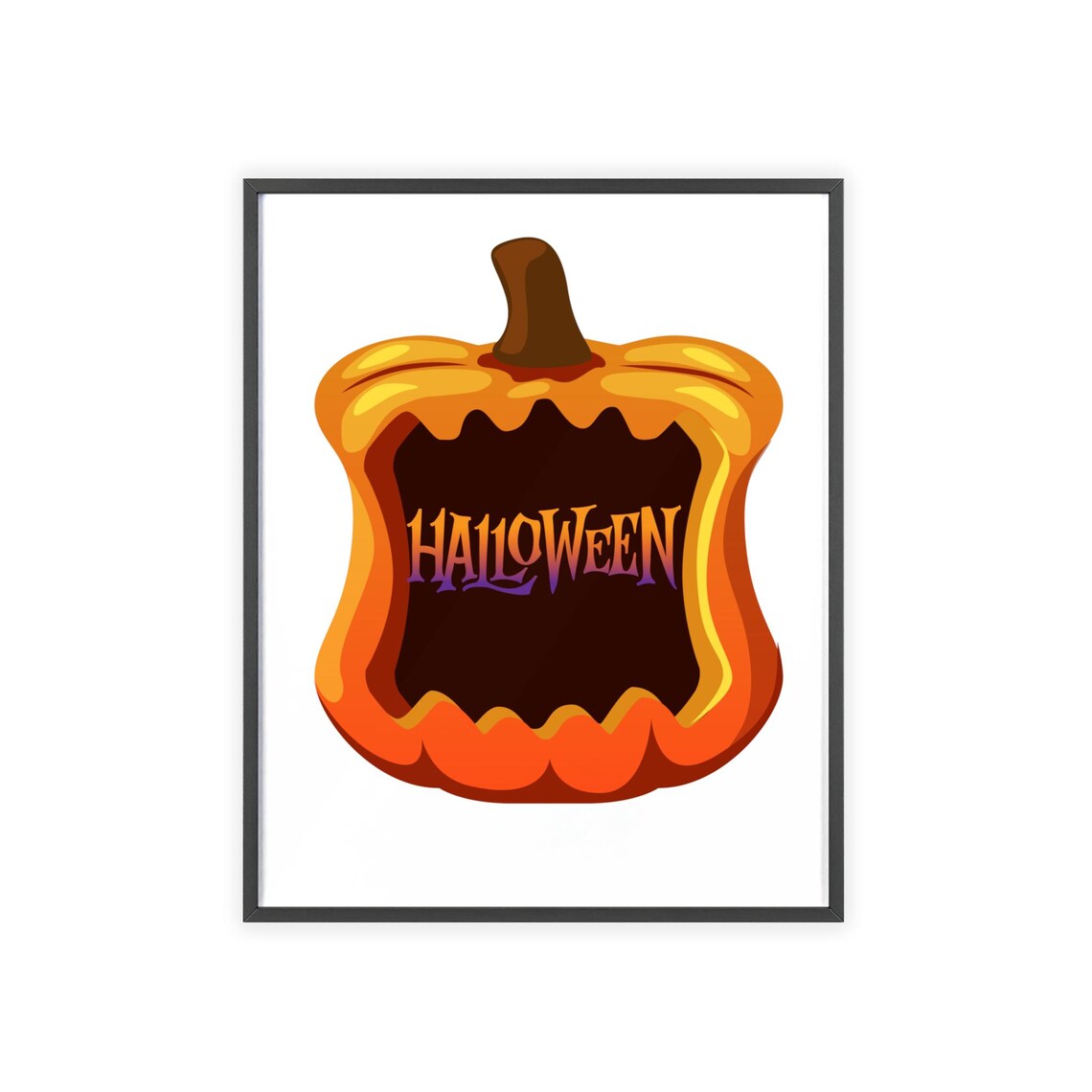 Halloween Wall Art Halloween Wall Decor Cute Halloween Wall Art Pumpkin Print Instant Pumpkin Print - Image 3