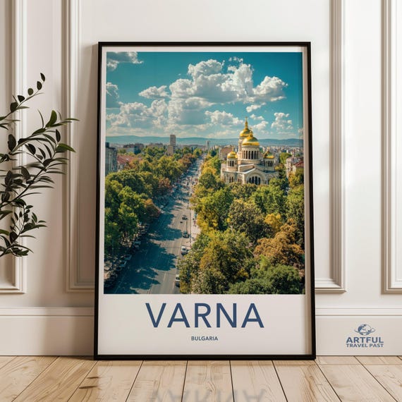 Varna Bulgaria Wall Art Travel Photography Print Cityscape Poster Scenic City View Eastern Europe Decor Home