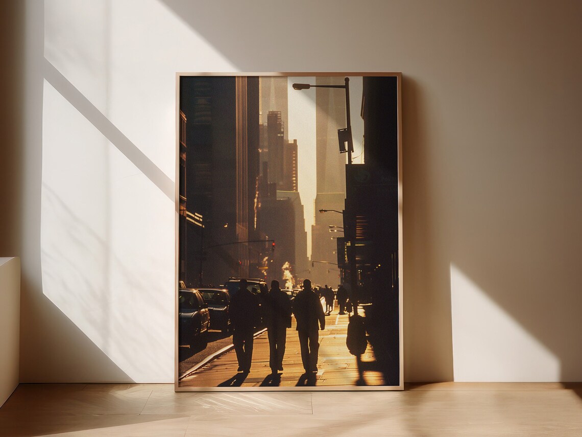 New York Photography Poster, Central Park Cityscape Print